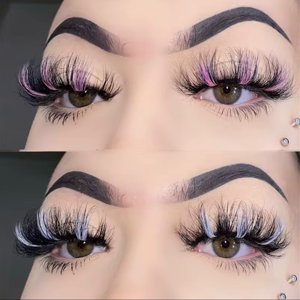 Multicolored Dramatic Lashes